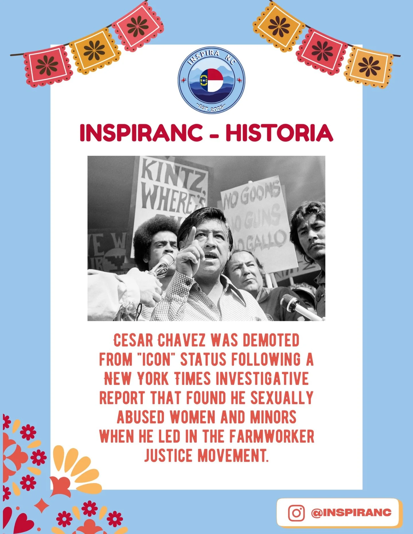 Latino civil rights icon Cesar Chavez is now accused of a pattern of sexual abuse involving women and minors, with a major investigation unraveling. 

The fallout has been immediate: nationwide celebrations have been cancelled, the united farm worker