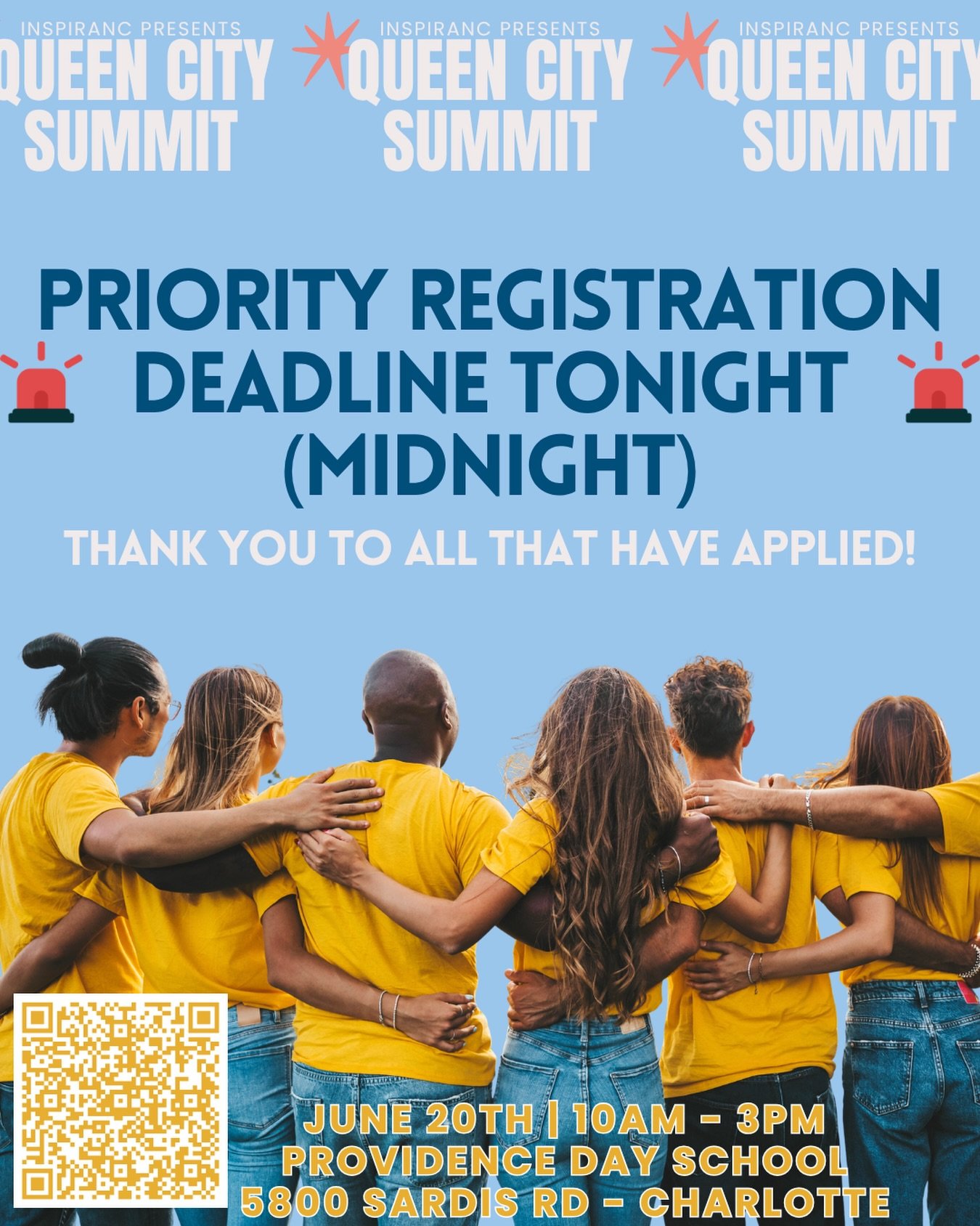 final reminder - priority registration deadline is tonight at midnight!!!! 🚨🚨 please quickly register! we still have a couple spots we are trying to fill up. the final deadline is still june 14th. please refer this to your friends if you have alrea