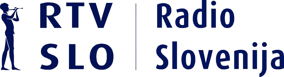 Logo with text 'RTV Radio SLO Slovenia' and a silhouette of a person on the left.
