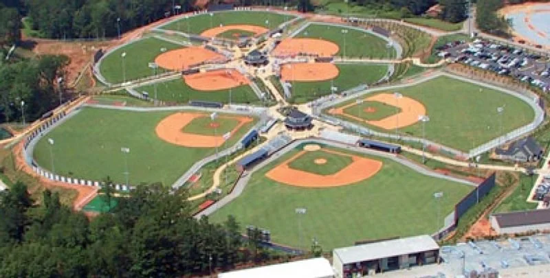 Baseball fields in Georgia with geosynthetics and turf installed by EFI