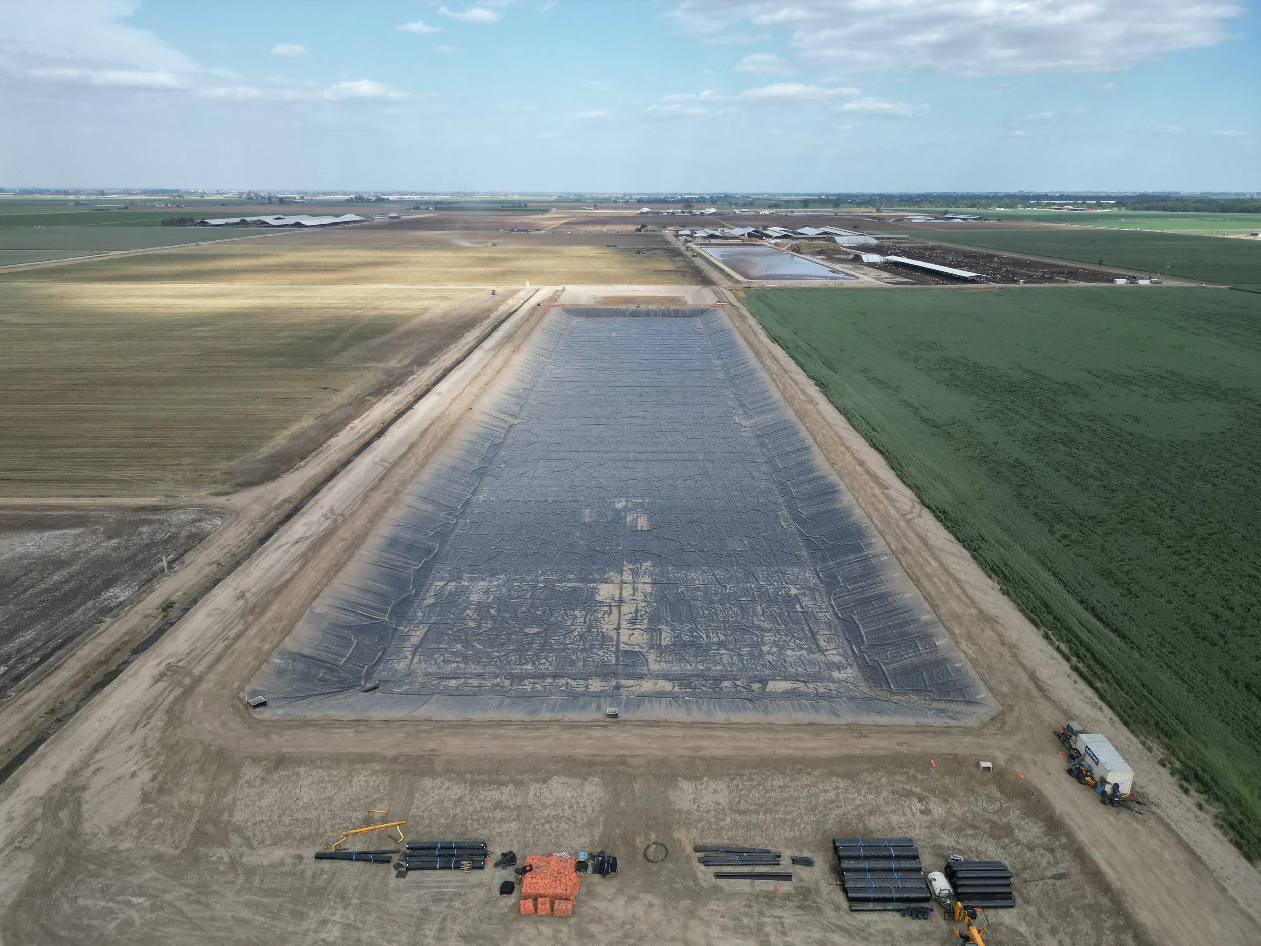 Storm water runoff liner system installed by EFI in California