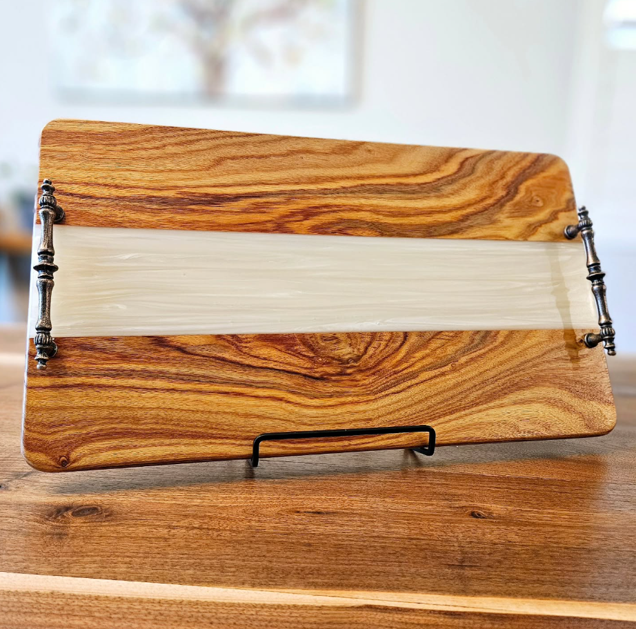 Canary and Pearl Resin - Serving Tray