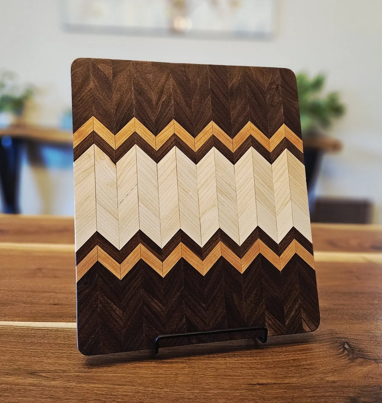 Walnut and Chevrons Cutting Board