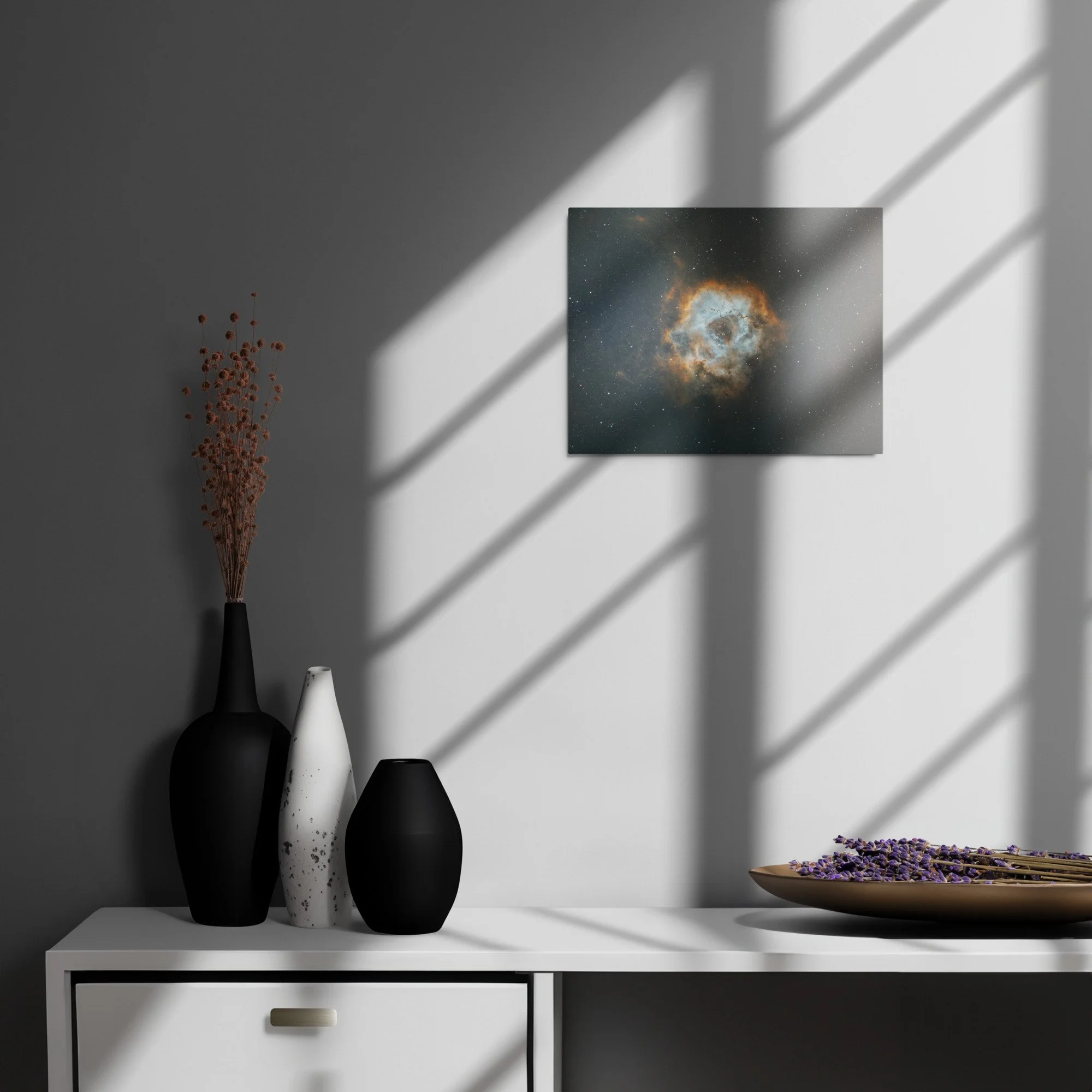 NGC 2244 The Rosette Nebula on metal