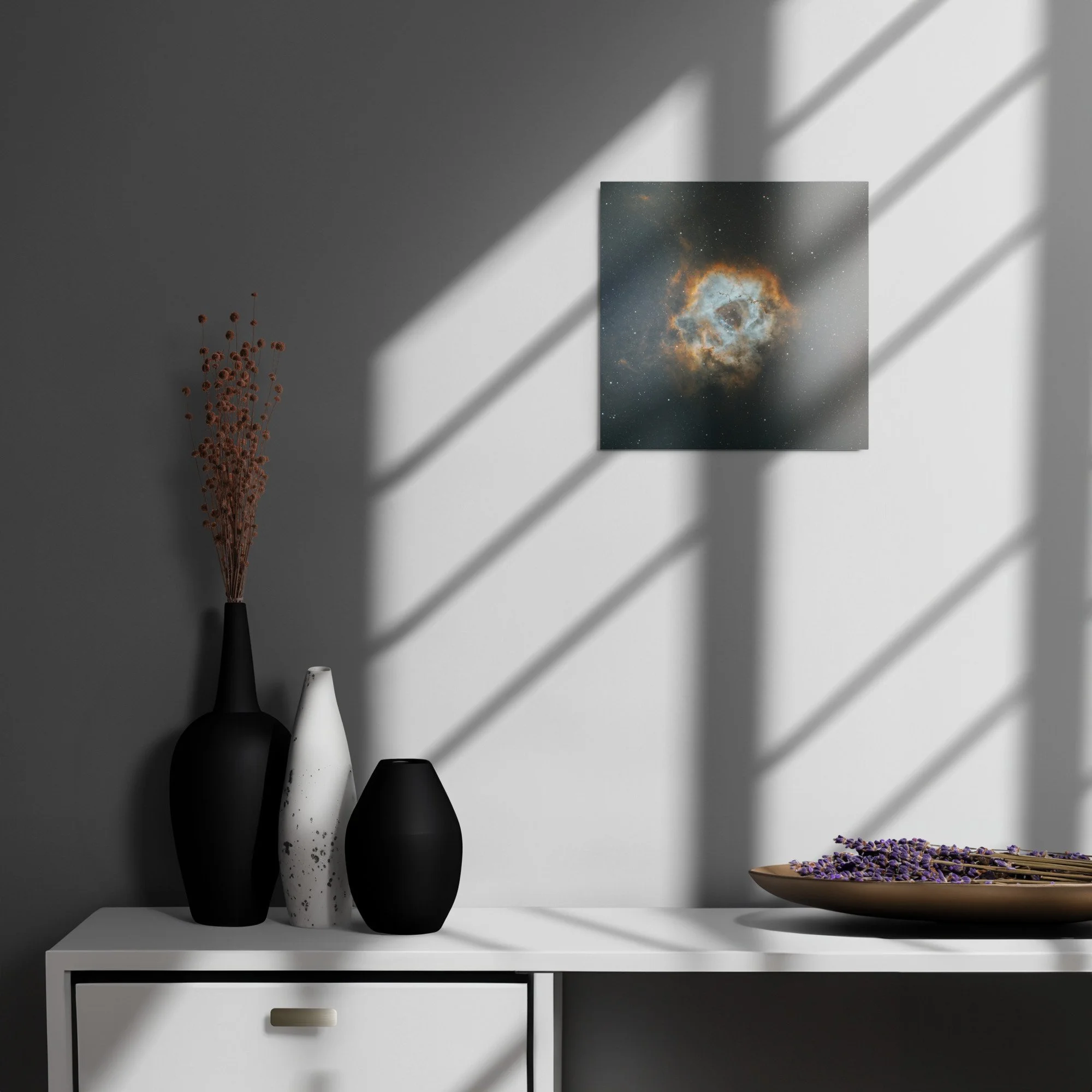 NGC 2244 The Rosette Nebula on metal