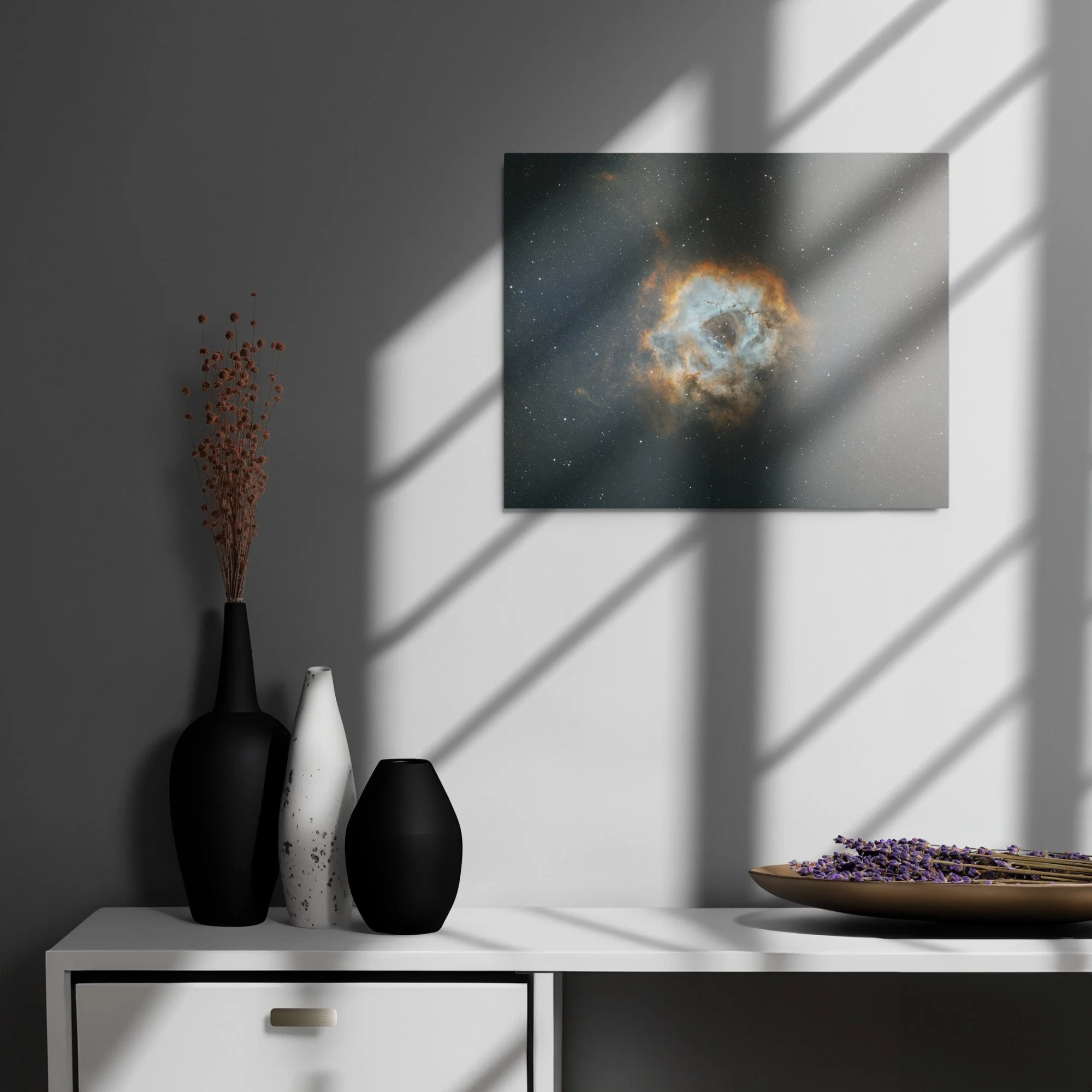 NGC 2244 The Rosette Nebula on metal