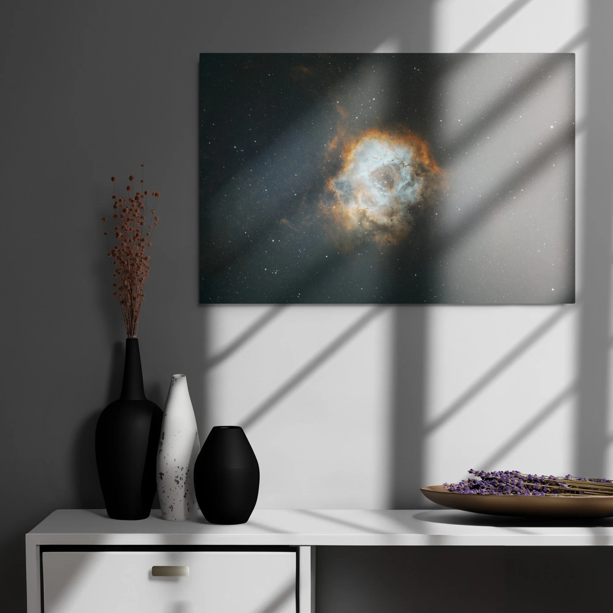 NGC 2244 The Rosette Nebula on metal