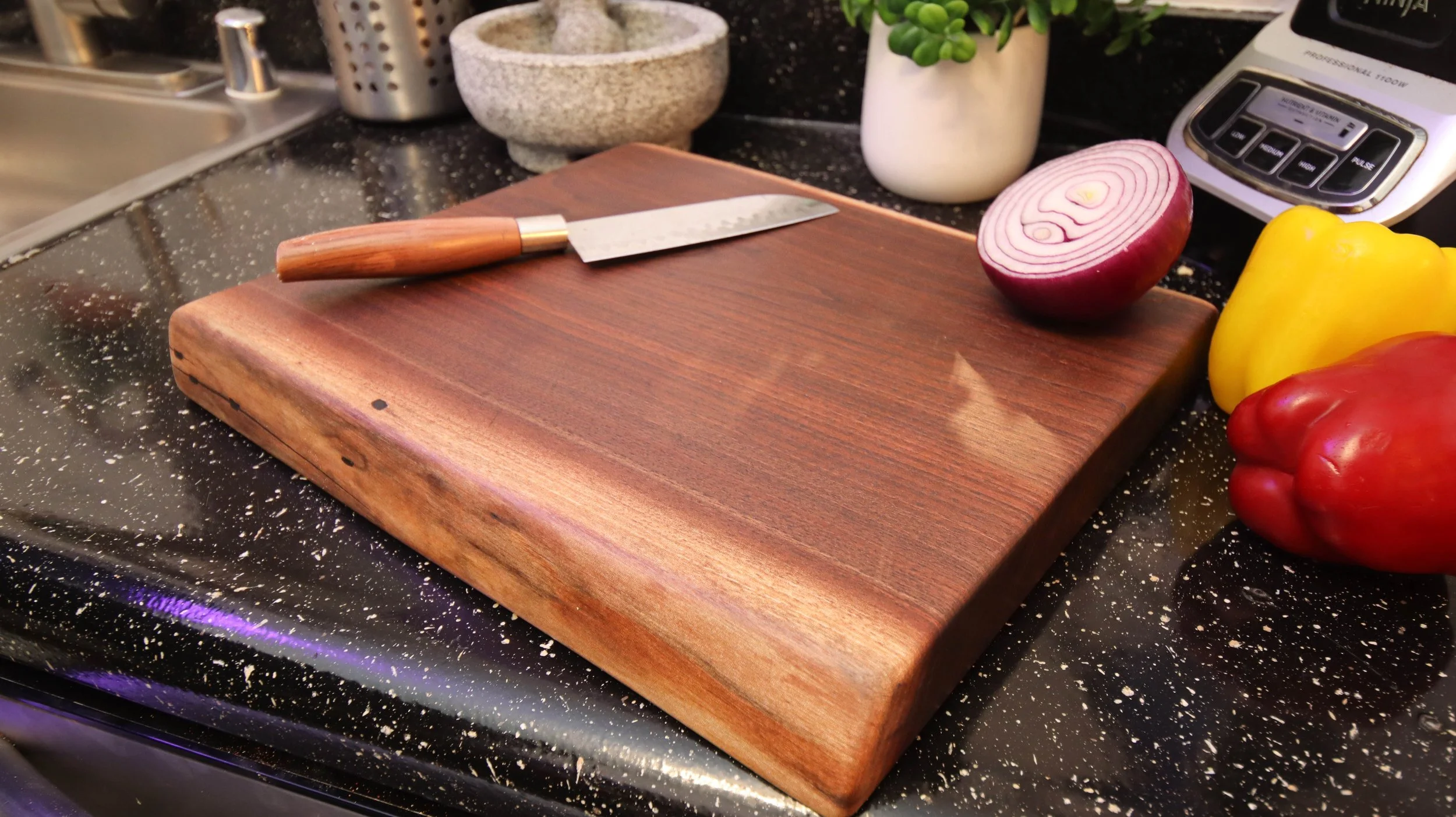 Handcrafted Live Edge Walnut Cutting Board