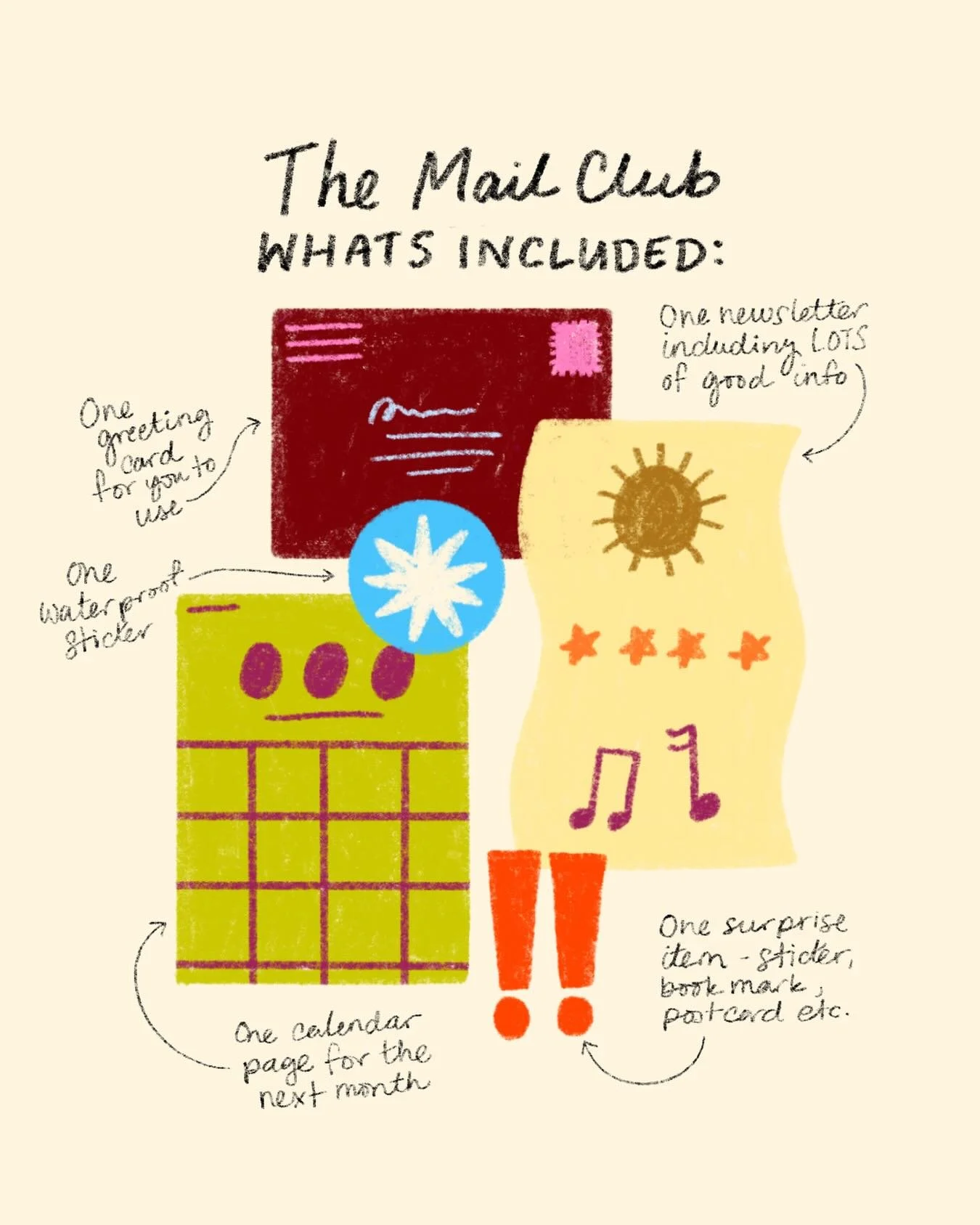 🌀 what&rsquo;s included in slowly, our monthly mail club 
⭐️ join the waitlist at the link in our bio!