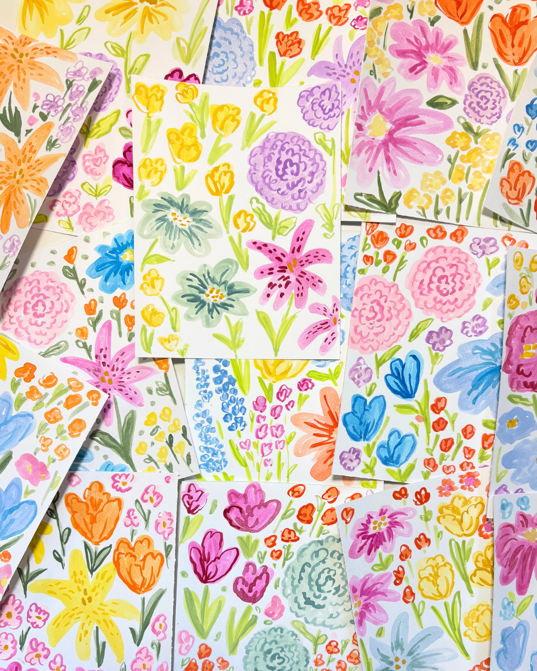 Floral Table Numbers