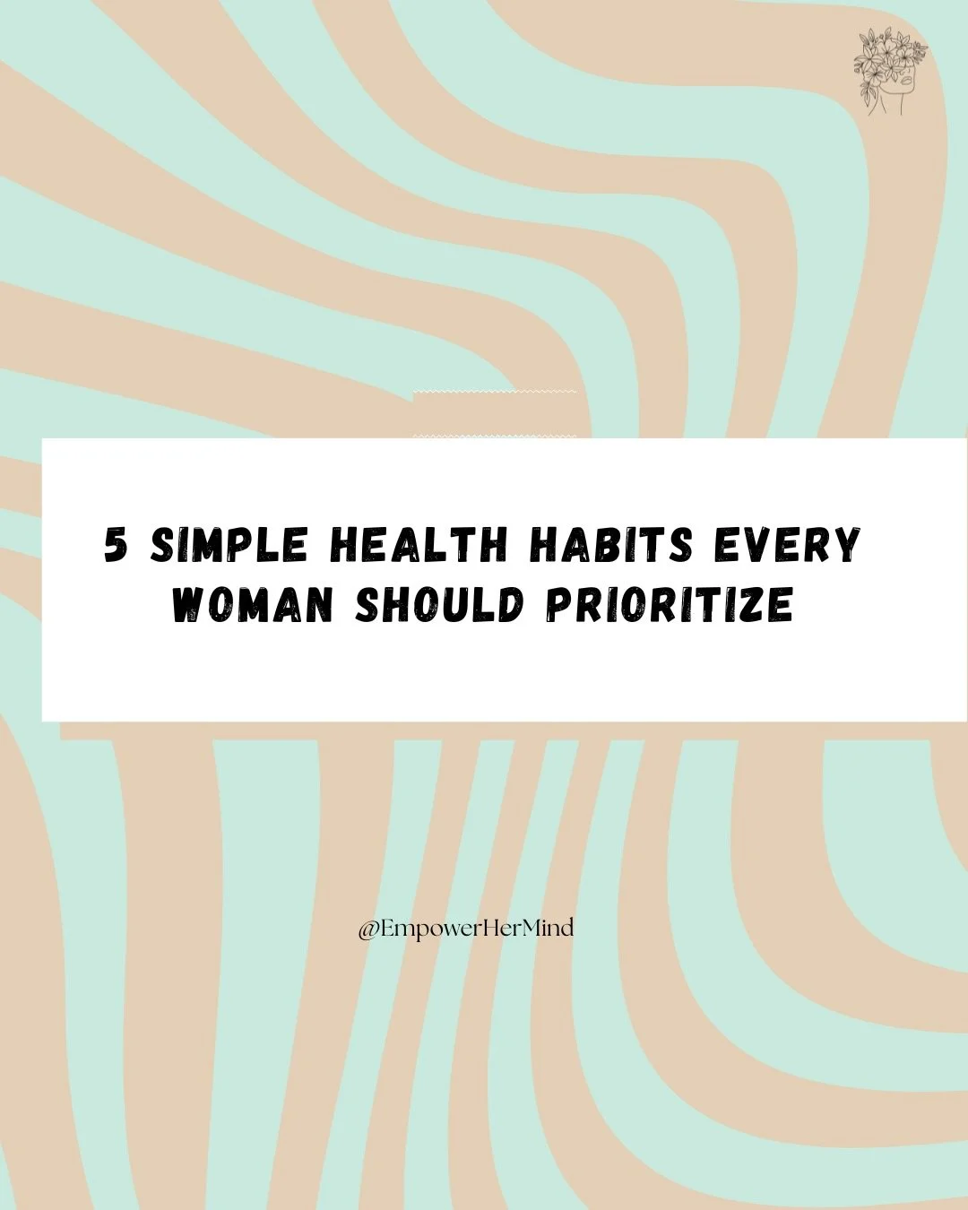 Your health is one of your greatest investments 
Sometimes the smallest habits create the biggest changes over time. 

Which of these health tips are you working on this week? 

Save this post and share it with someone who needs the reminder.

#Empow