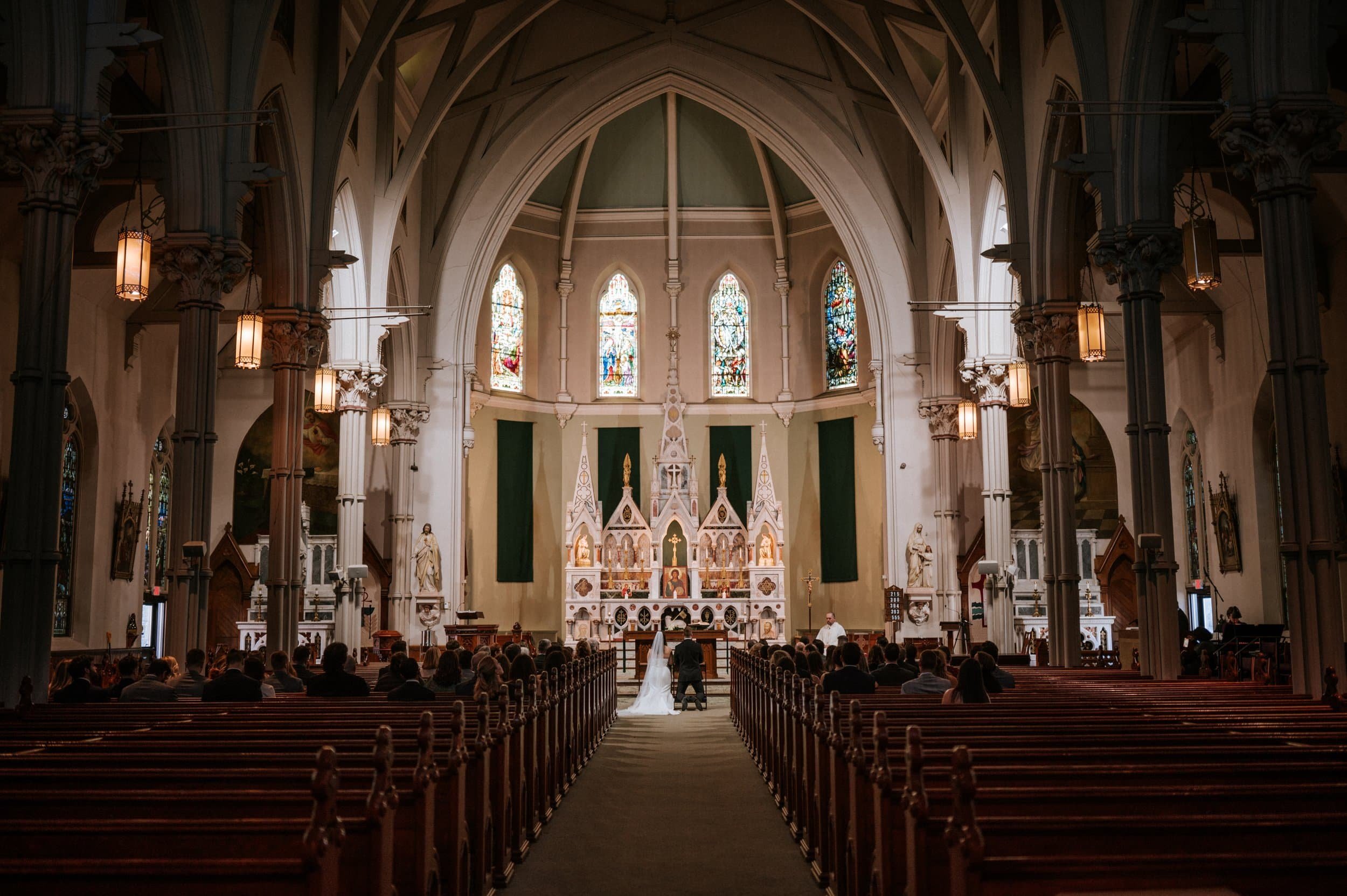 Massachusetts Wedding Ceremony in Gloucester MA Church