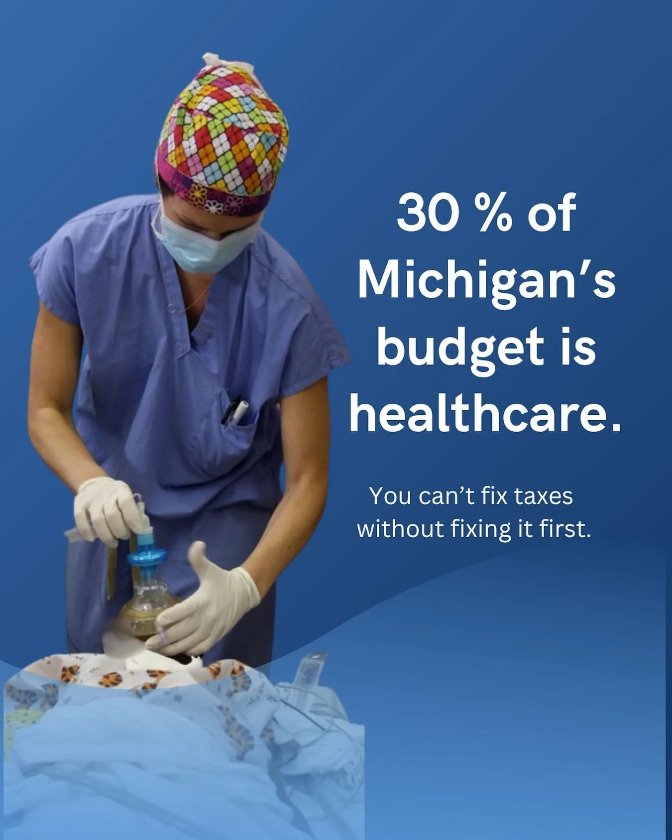 With all the talk about lowering income and property taxes, it&rsquo;s important to recognize that nearly 30% of Michigan&rsquo;s budget&hellip;the single largest portion&hellip;goes to healthcare. 

Without leaders who actually understand how the he