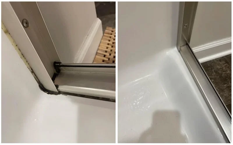 cleaning before and after