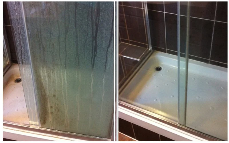 cleaning before and after