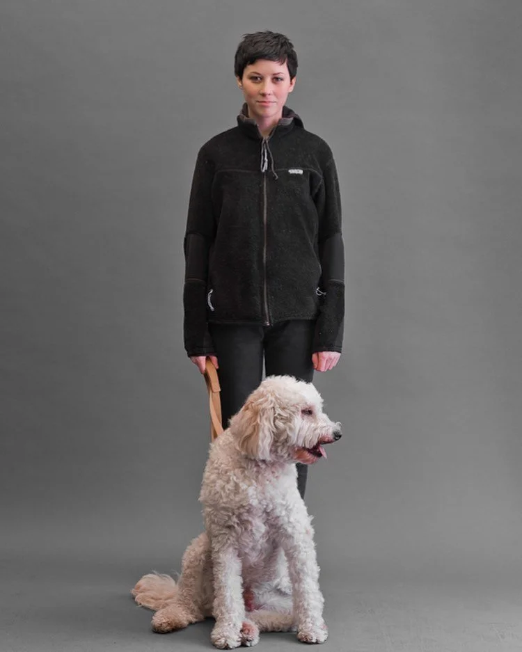 Francis and Jetson. Gold Coast neighborhood of Chicago. Photographs showing you the faces and fashion of Chicagoans. We visited 30 neighborhoods with a massive portable studio and gave every participant a free print of themselves on the spot. Directe