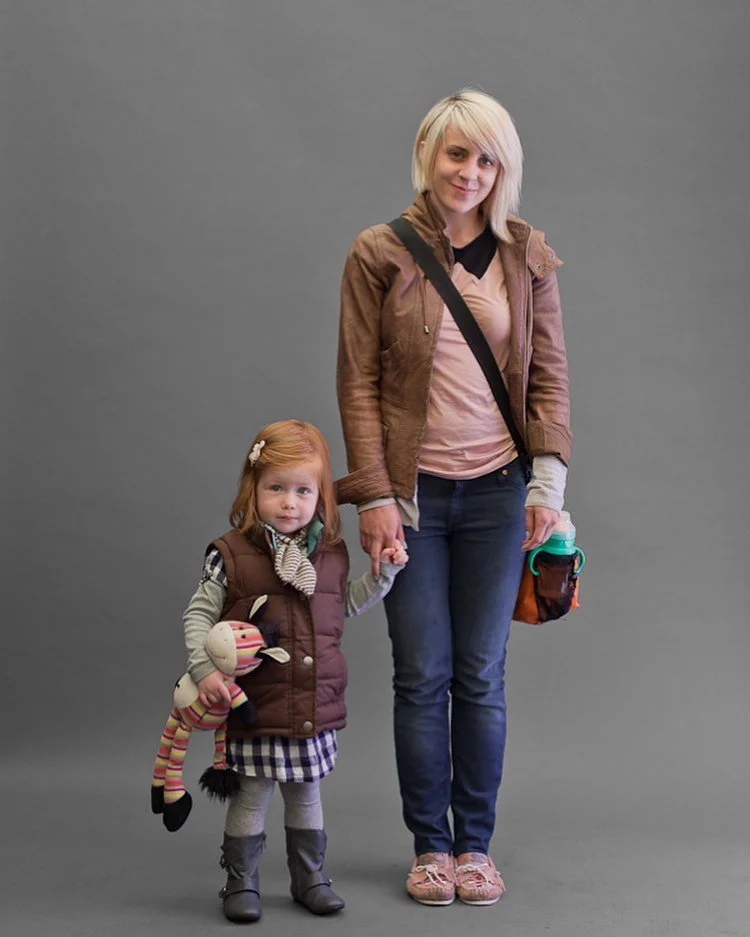 Kristina and Aubrey. Gold Coast, Chicago. Photographs showing you the faces and fashion of Chicagoans. We visited 30 neighborhoods with a massive portable studio and gave every participant a free print of themselves on the spot. Directed, photographe