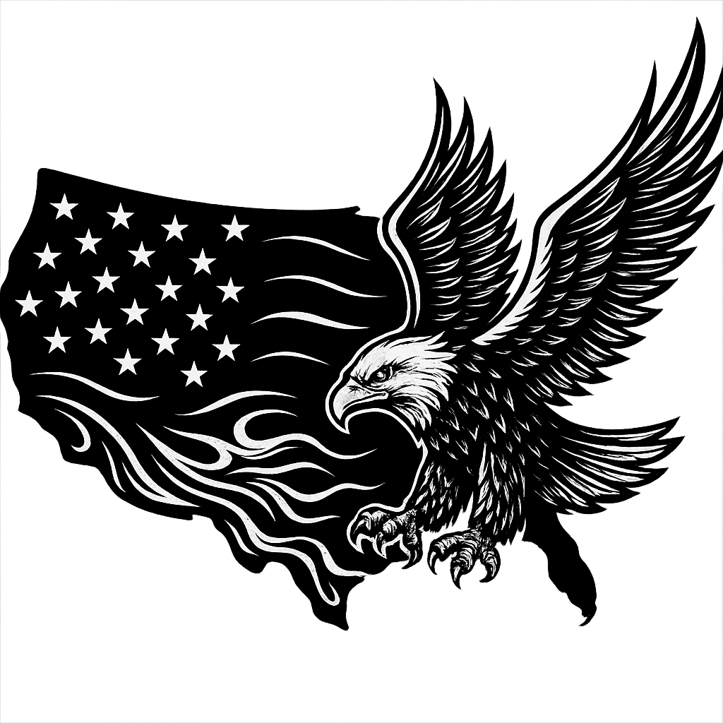 US Map w Flag BW V26.png