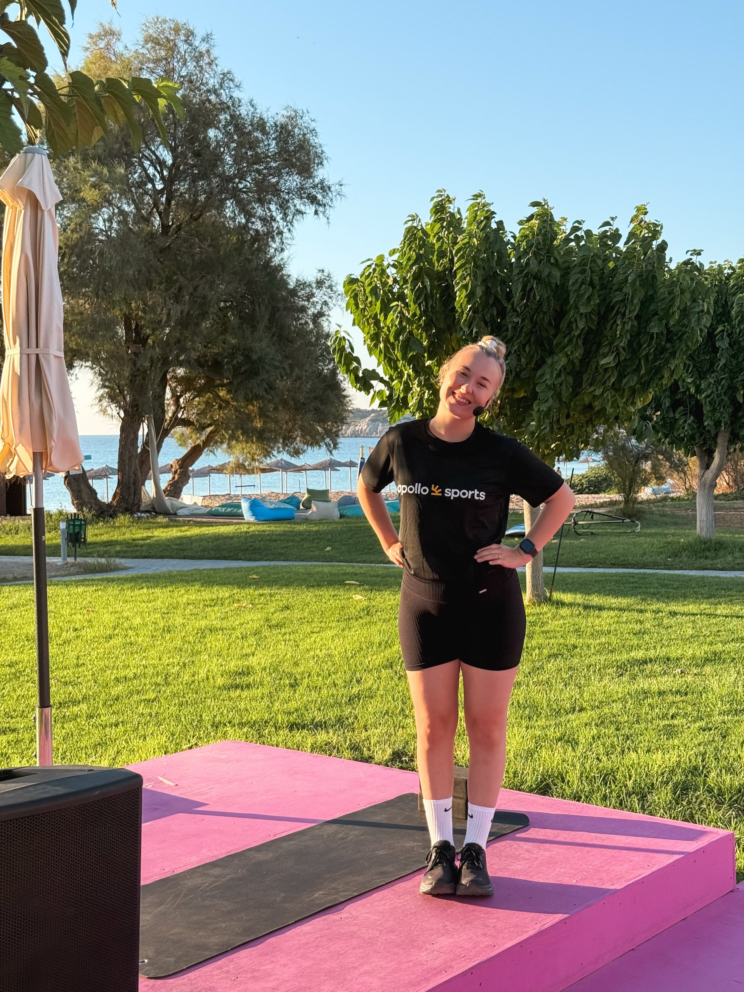 Your guest instructor for the week❤️&zwj;🔥

My guest instructor week started today here in Levante @levantebyplayitas 😍☀️🇬🇷

I&rsquo;ll be teaching different classes 2-3 per day until Saturday!🧘🏼&zwj;♀️
Synergy Flow
Synergy Rest
Slow Flow
Yin&a