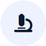 Icon of a microscope on a white background