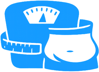 Illustration of a weighing scale and a beaker.