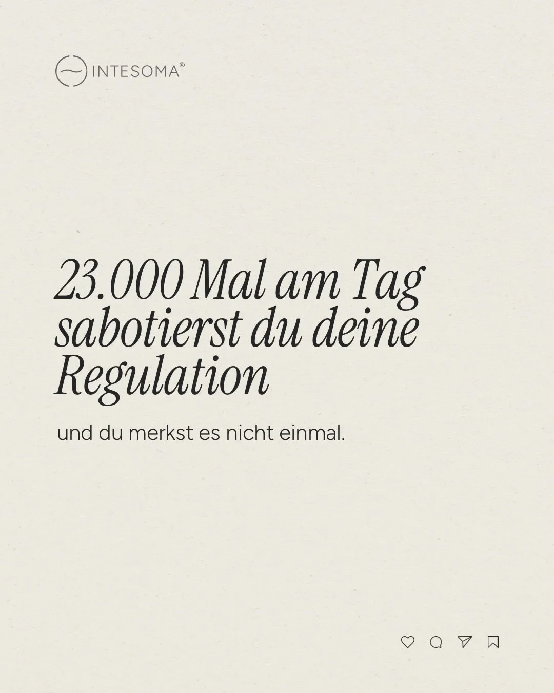 23.000 Mal am Tag sabotierst du deine Regulation &ndash; und merkst es nicht einmal. 🌬️⁣
⁣
Du meditierst. Machst Yoga. Praktizierst vielleicht sogar t&auml;glich Breathwork.⁣
⁣
Und trotzdem bleibt dein Nervensystem dysreguliert.⁣
⁣
Warum?⁣
⁣
Weil du