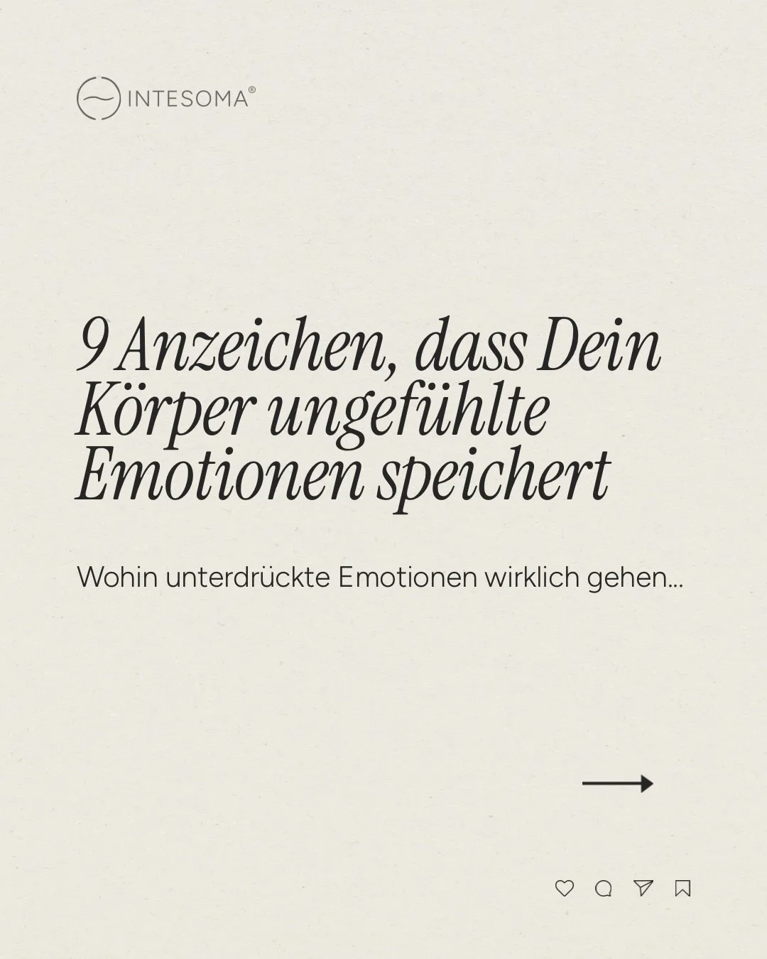 Manchmal vermeiden wir unsere Emotionen bewusst &ndash; das nennen wir &bdquo;Suppression&ldquo;.⁣
Und oft tun wir dies unbewusst &ndash; das nennen wir &bdquo;Repression&ldquo;.⁣
⁣
Es geht hier nicht um Selbstverurteilung.⁣
Im Gegenteil.⁣
Wir m&ouml