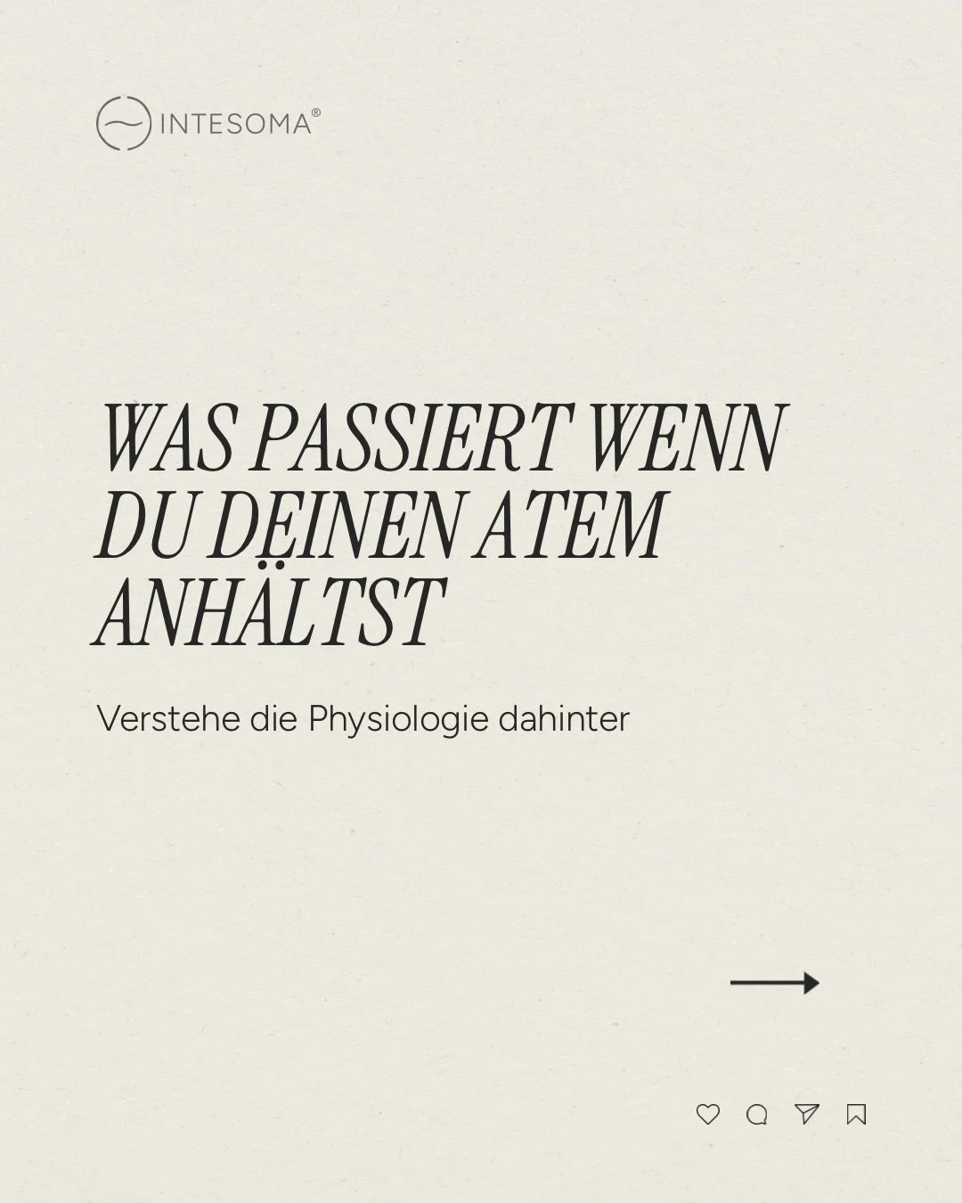Den Atem anzuhalten ist nicht nur ein Partytrick &ndash; es ist ein kraftvolles physiologisches Ereignis.⁣
⁣
Wenn du den Atem anh&auml;ltst, steigt Kohlendioxid an und Sauerstoff sinkt allm&auml;hlich, was eine Kaskade von Reaktionen im Nervensystem 