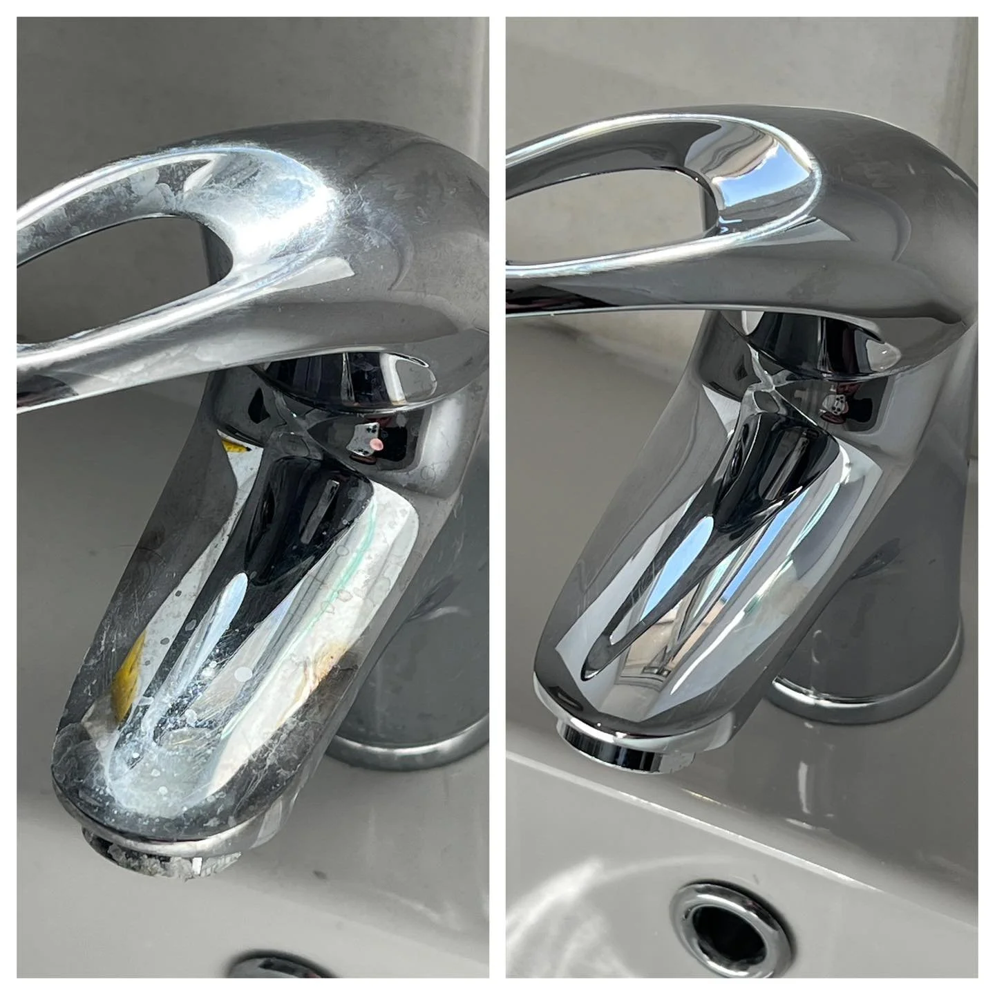 Burn baby!

It&rsquo;s so important to understand what chemicals are right for each area of the home! This client had a bad case of chemical burn on their taps, but with some TLC I managed to reduce the aftermath to a point of almost brand new! 💅🏻?