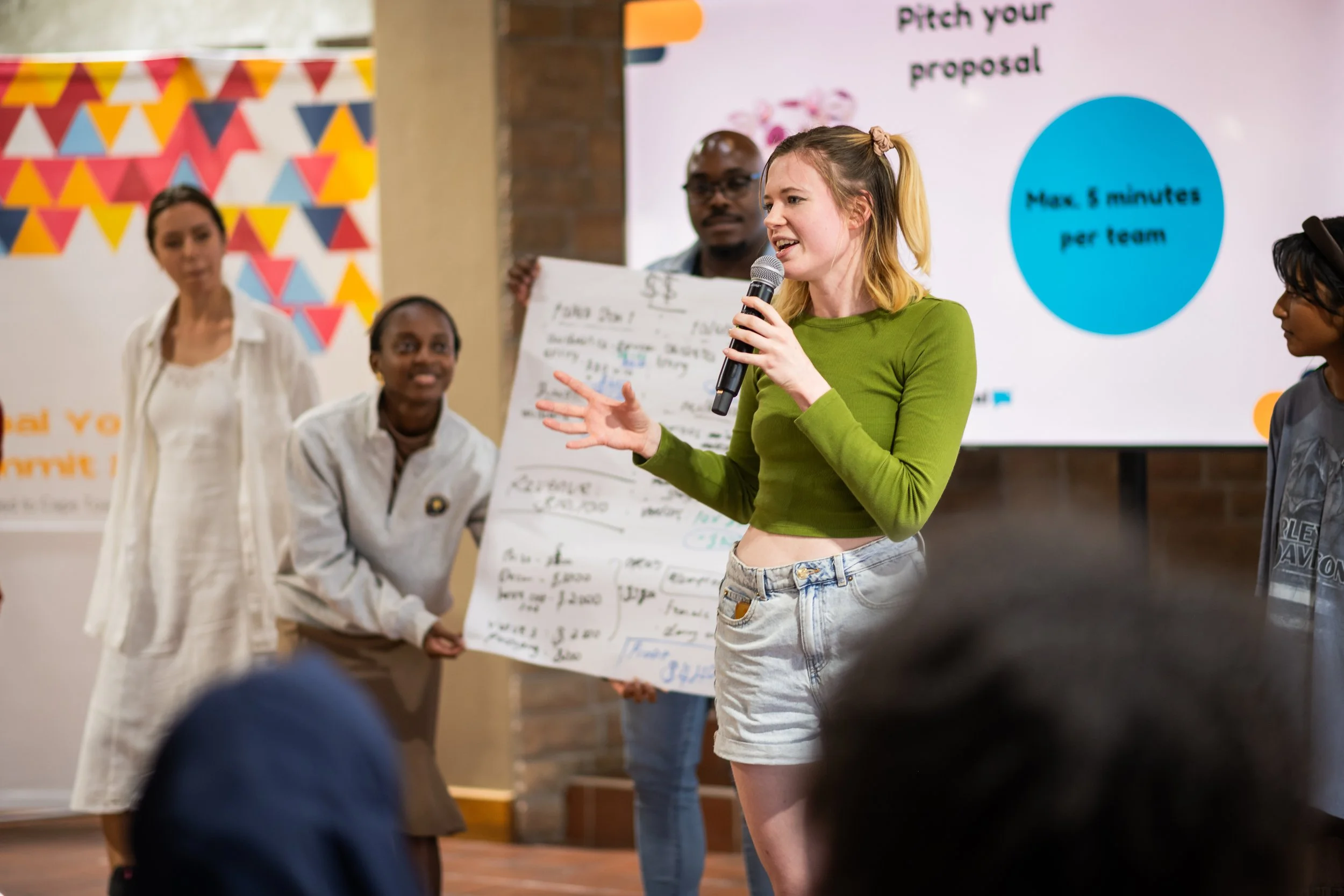 Lucy Grabe-Watson speaking at Global Changemakers Summit in Cape Town 2024 