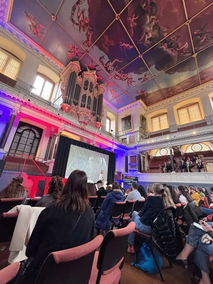 Lucy Grabe-Watson at TEDx Oxford in Sheldonian Theatre, January 2026 