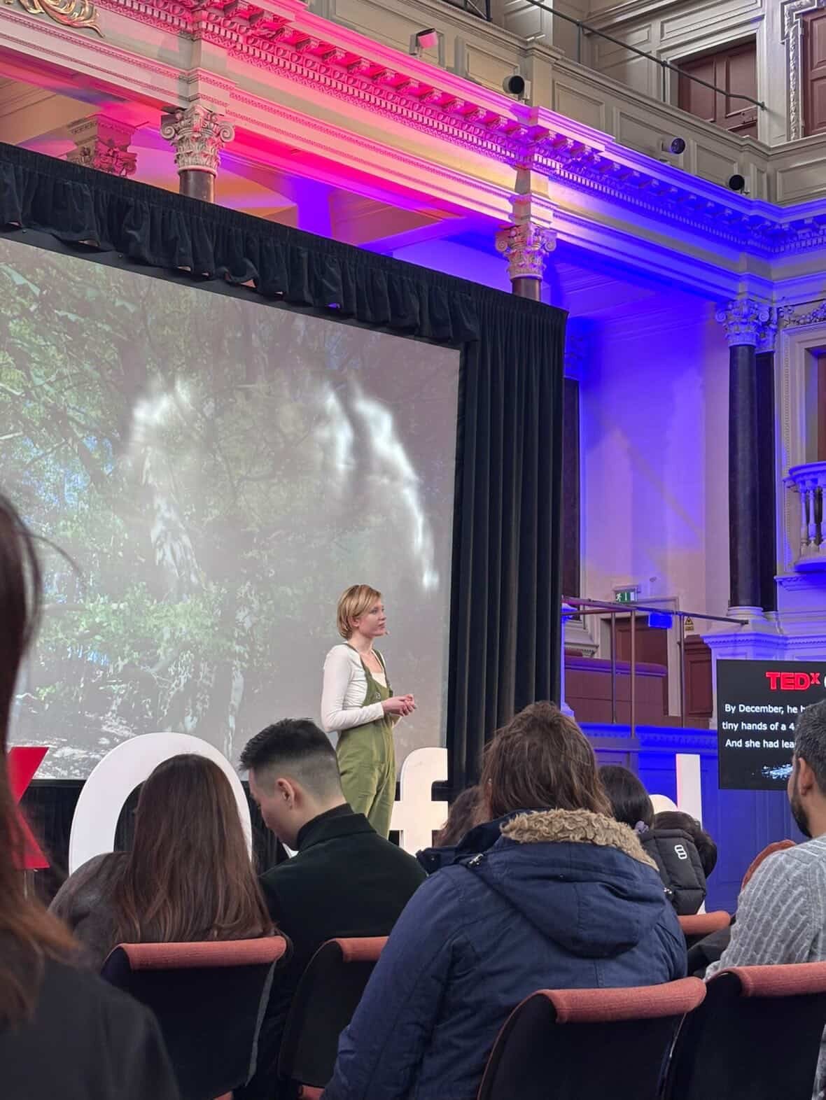Lucy Grabe-Watson speaking at TEDx Oxford, January 2026
