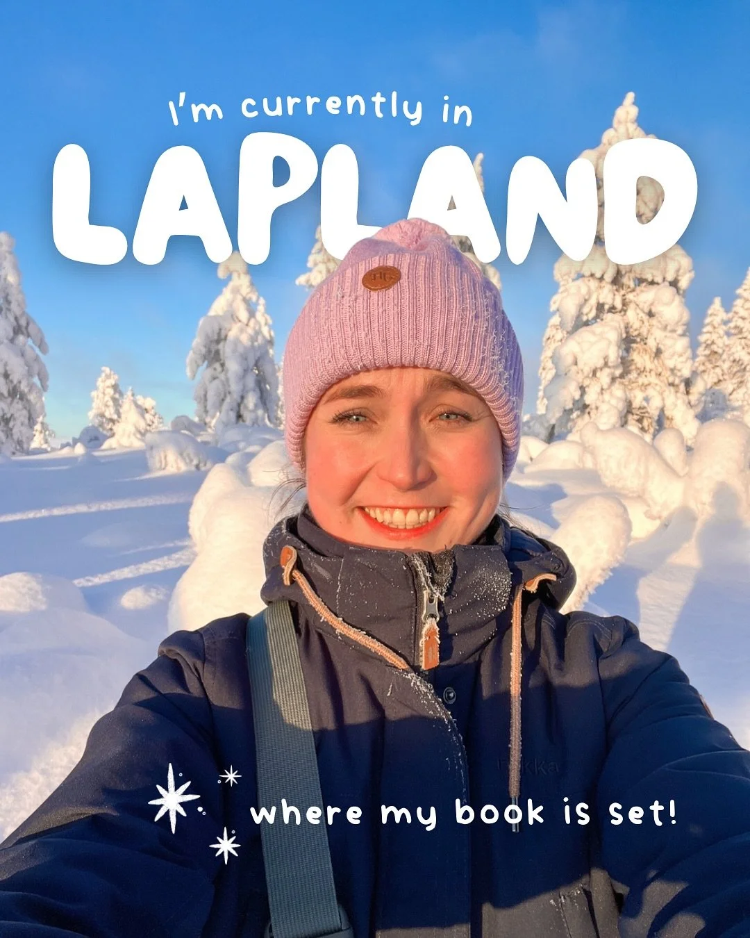 This is the setting of my book! 📖 Mum and I are in Saariselk&auml; in Finnish Lapland for a few days of cross-country skiing and winter adventures. We&rsquo;ve already climbed a fell and been snowshoeing through the Urho Kekkonen National Park at ni