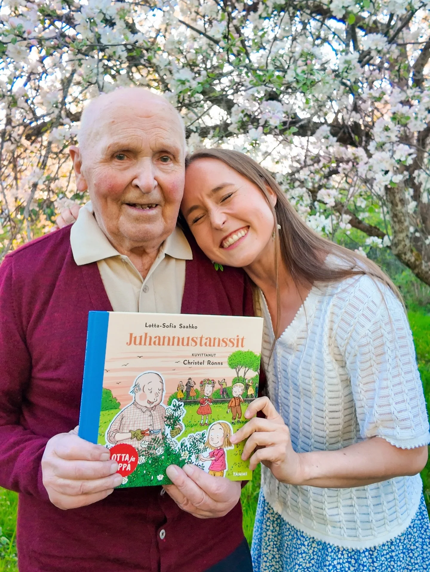 I have a new book out in Finland 🇫🇮🥰 It&rsquo;s called &lsquo;Midsummer Dance&rsquo; and is the fourth book in a picture book series about my granddad&rsquo;s childhood during the war. Every book starts with child-me visiting my granddad and then 