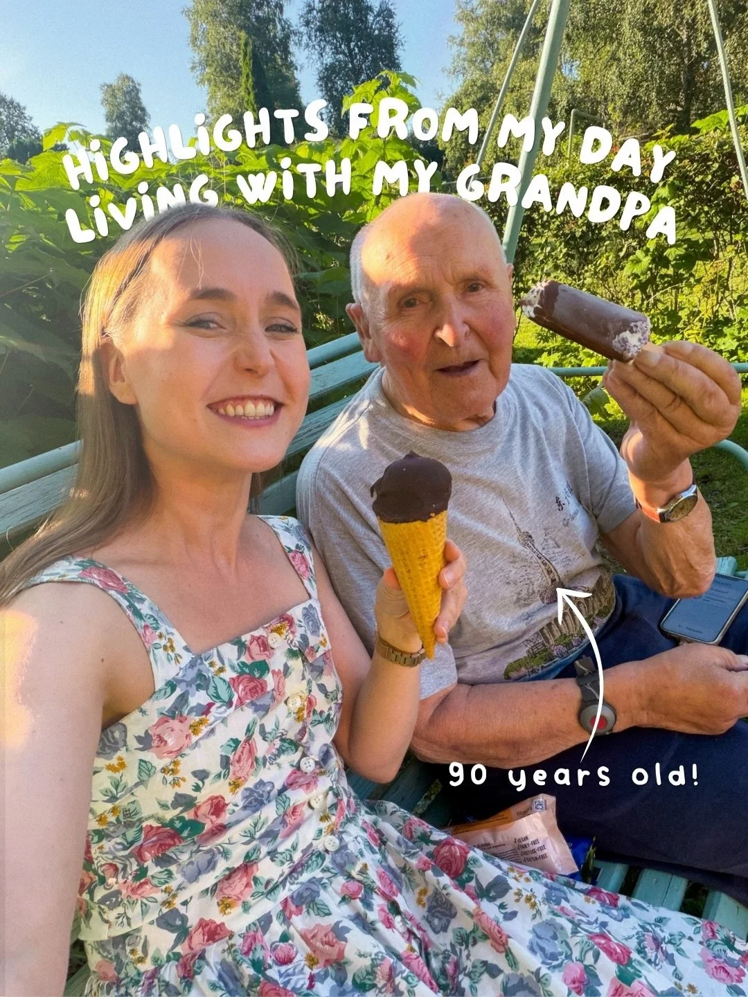 This summer in Finland has been cold and rainy, so now that the sun is finally out, my grandpa and I have been making most of it! 😍🌞🇫🇮 This was yesterday and we&rsquo;re about to go for lunch and a swim again just now! 
#authorlife #dayinmylife #