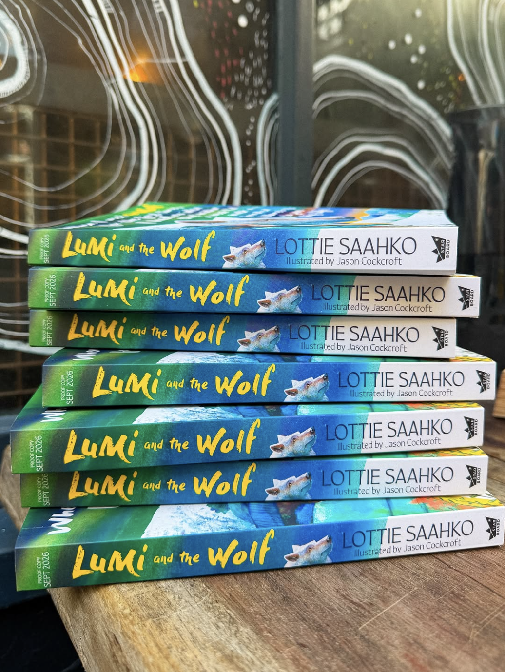 early reader copies of Lumi and the Wolf