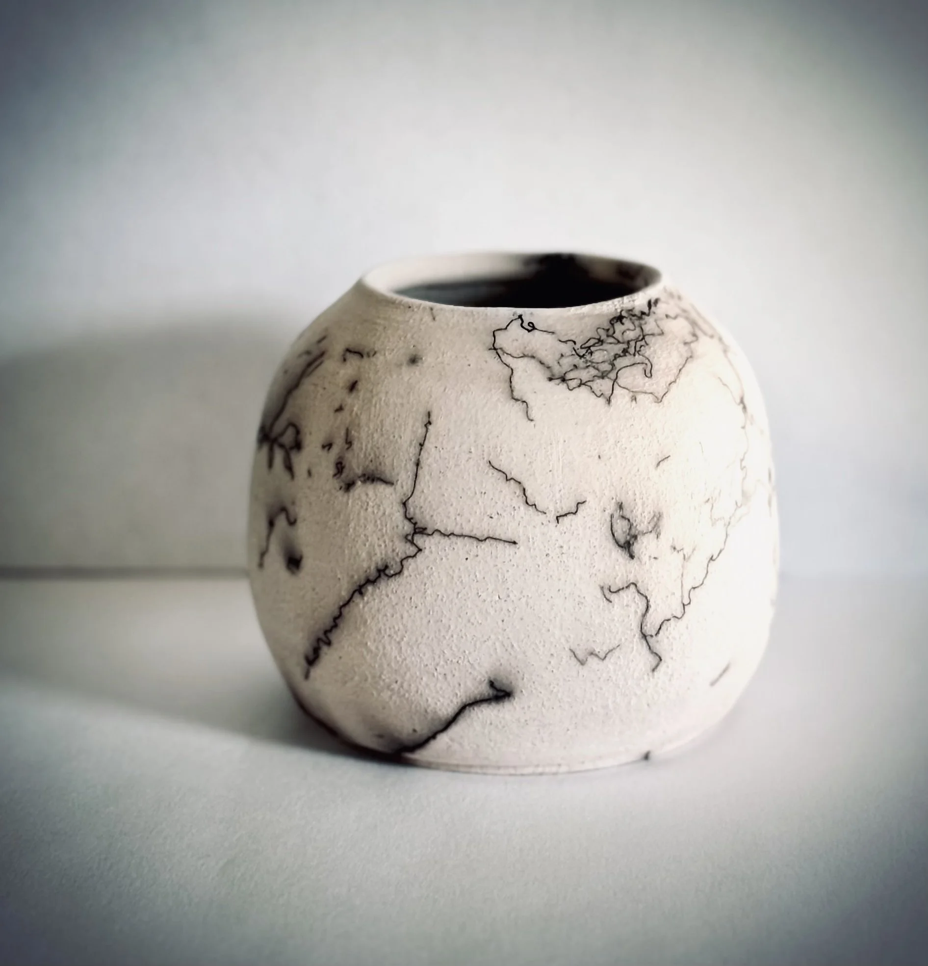Raku moon jar. 2025. 