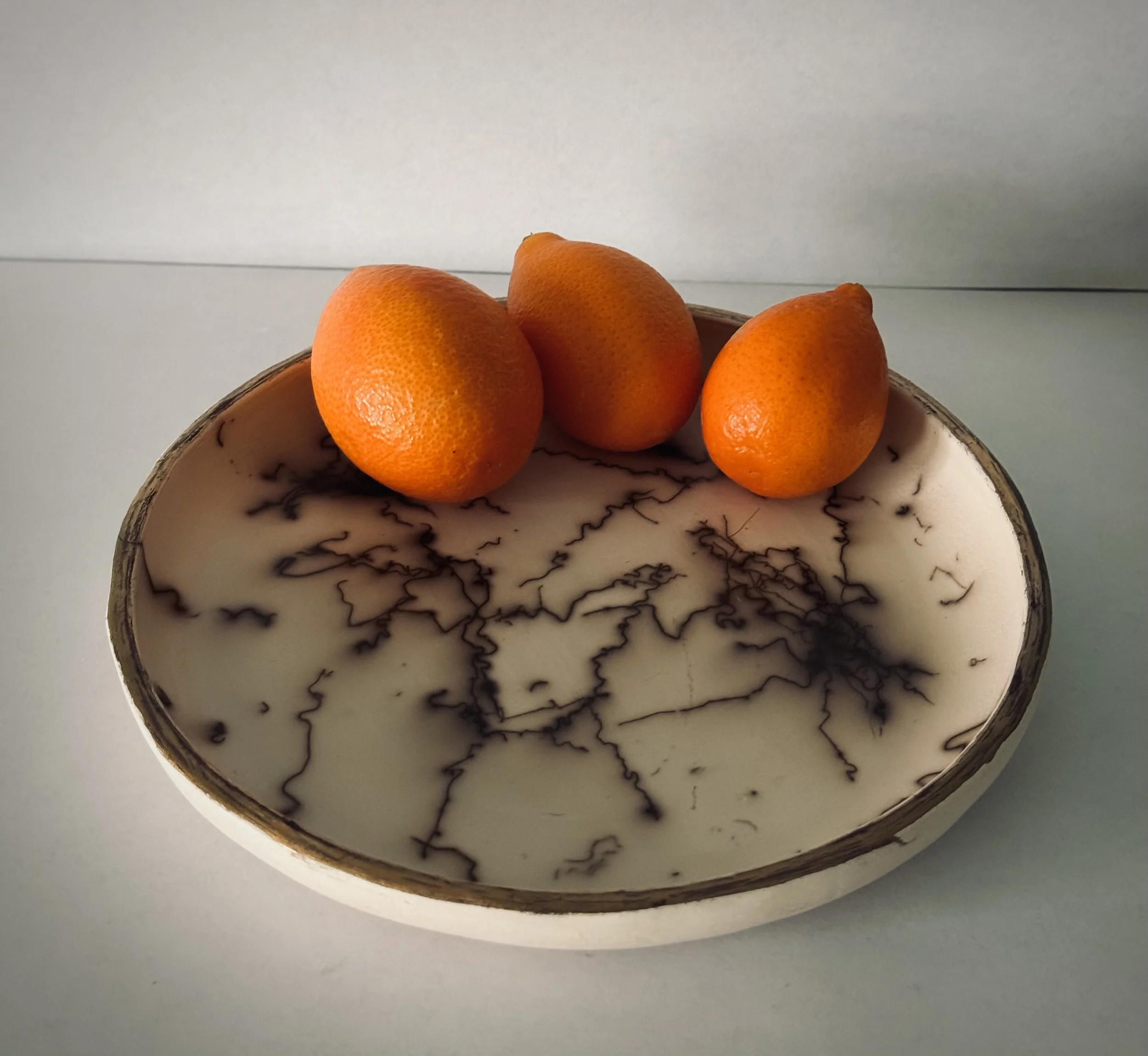 Raku decorative dish. 2025.