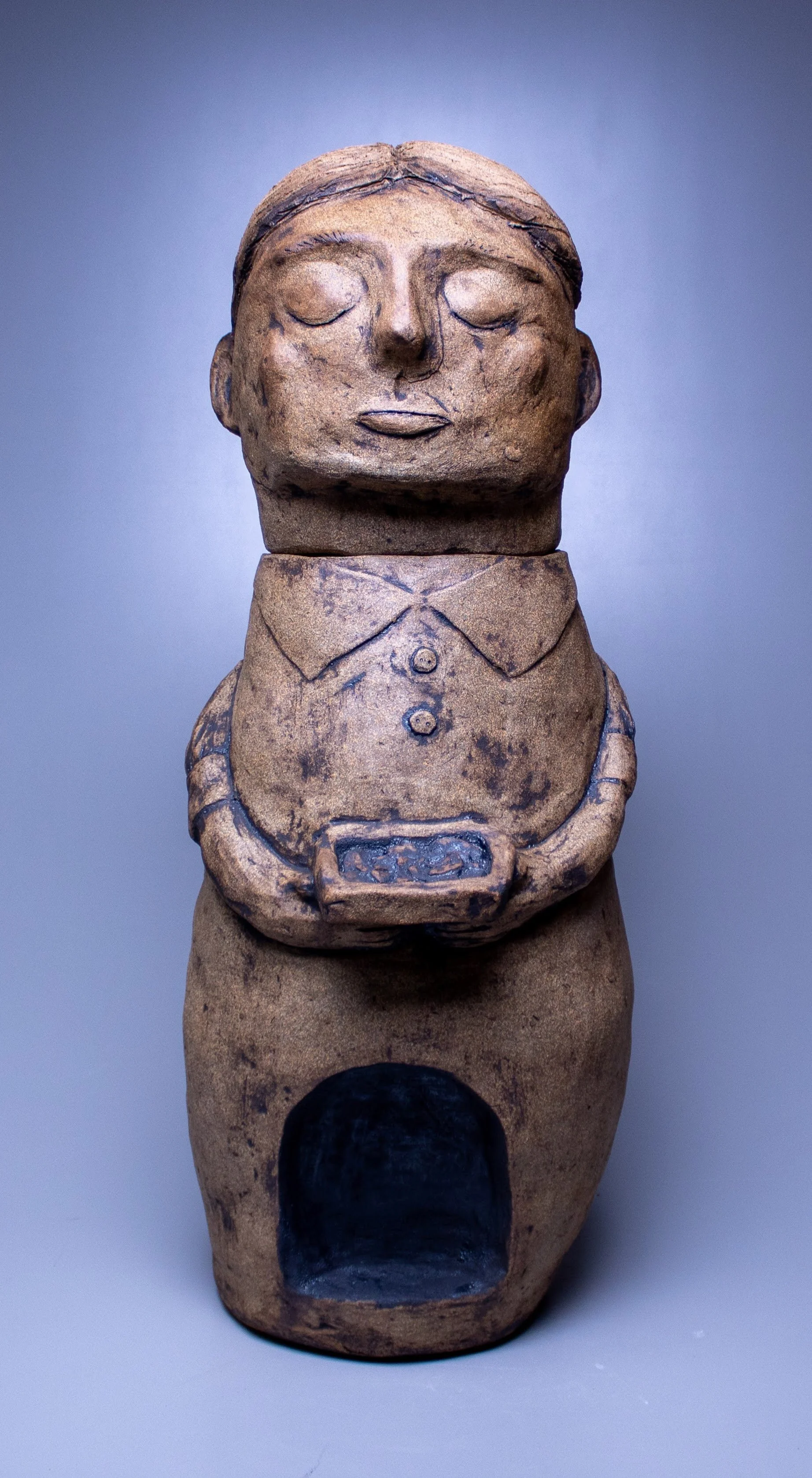 Grandmother’s Urn. 2023. Stoneware. 10”x24.5”x10”.