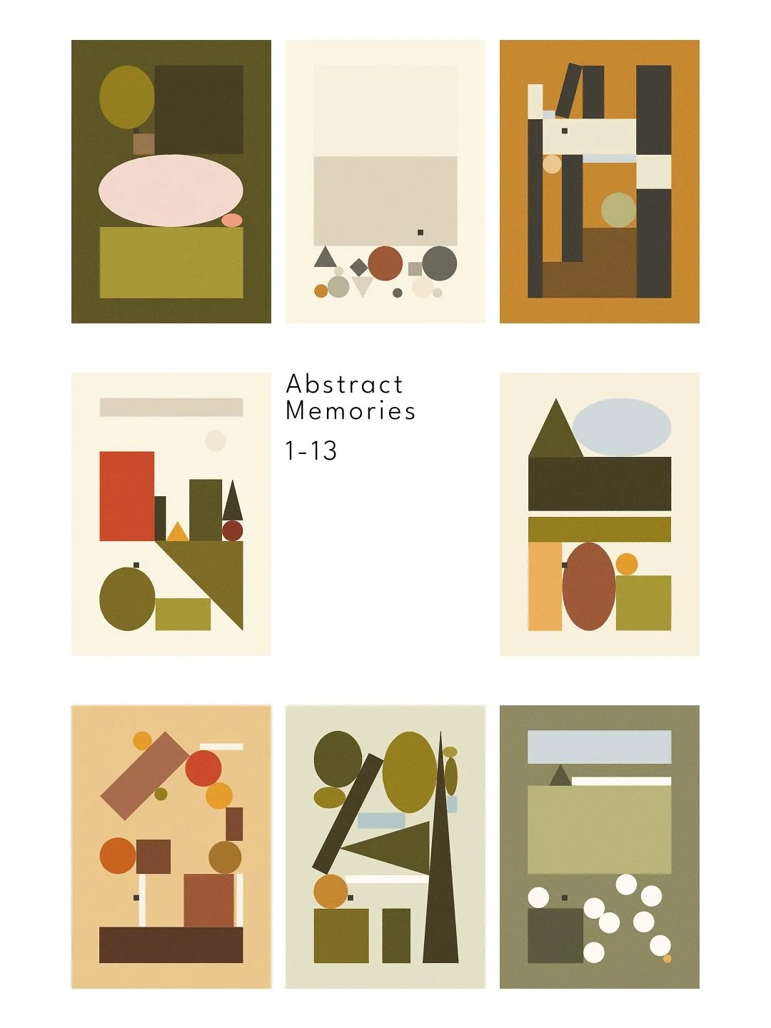 Abstract memories
Memory 1-13