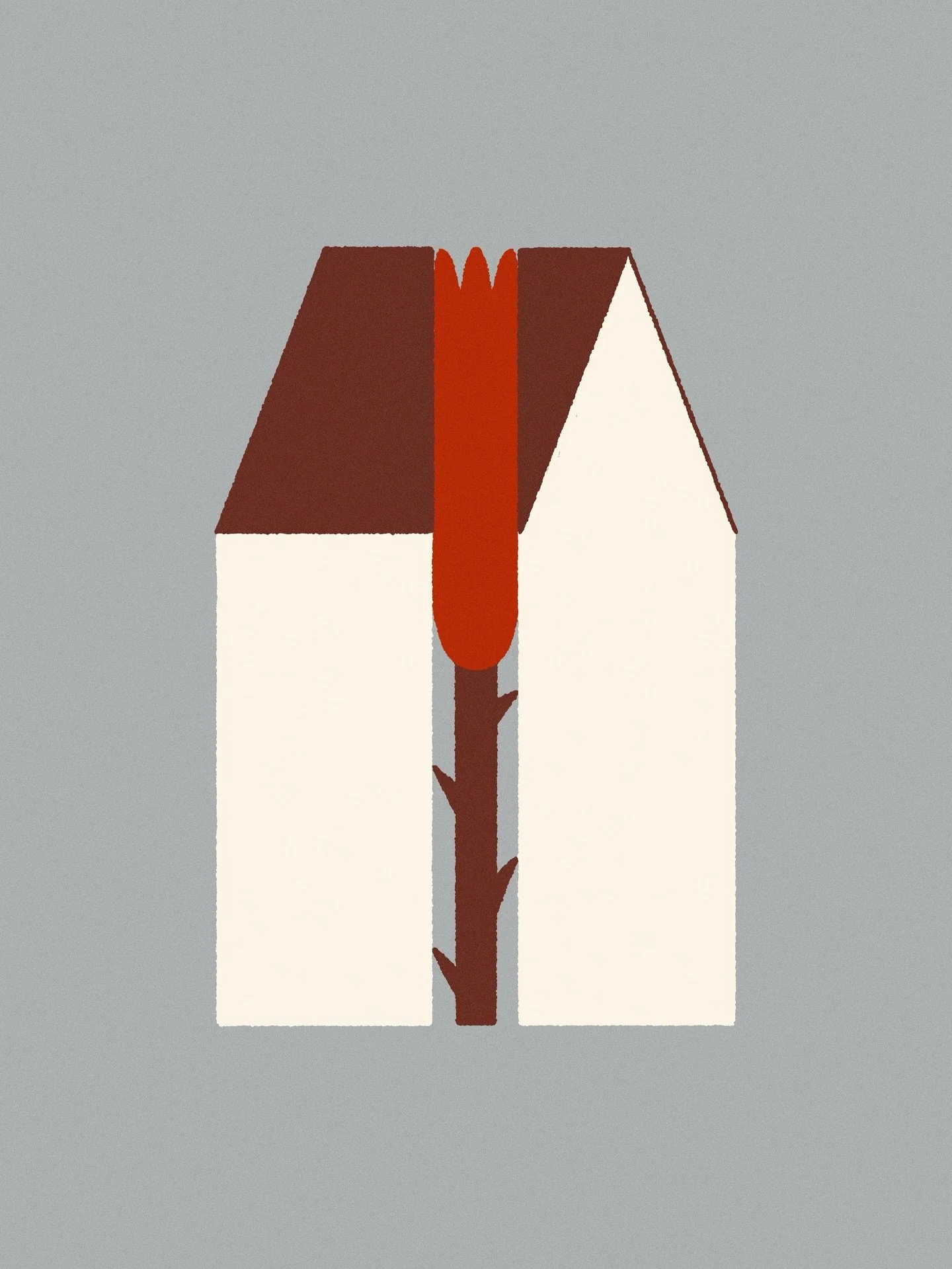 Growing and outgrowing 
.
.
.
#flowerillustration #houseillustration #editorialillustration