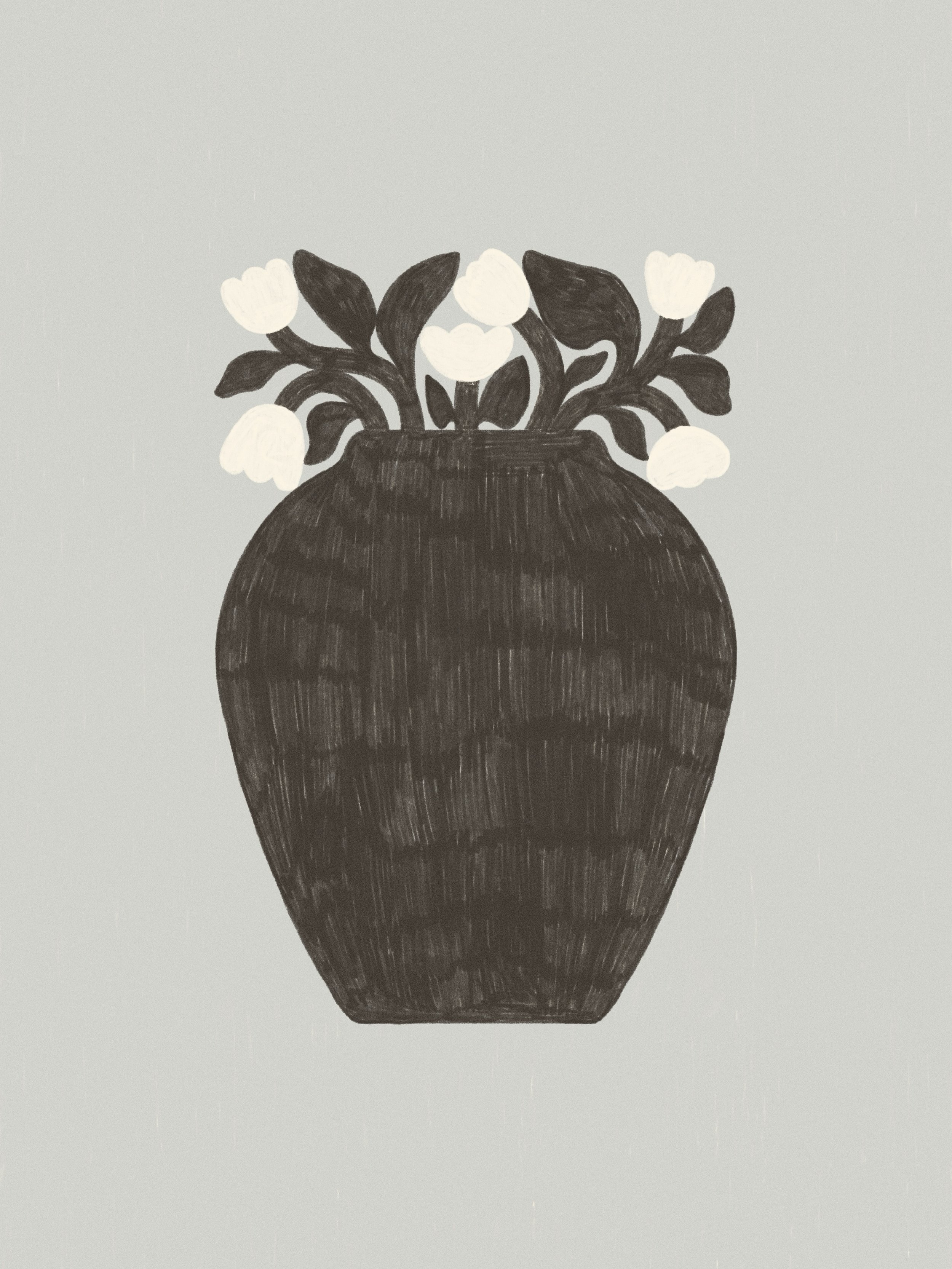 Flowers in vases 
For #juneinbloom2026 @theydrawandgarden @illustratorscircle