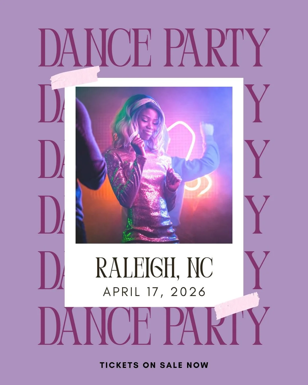 Tickets selling quickly! Grab yours now 🪩