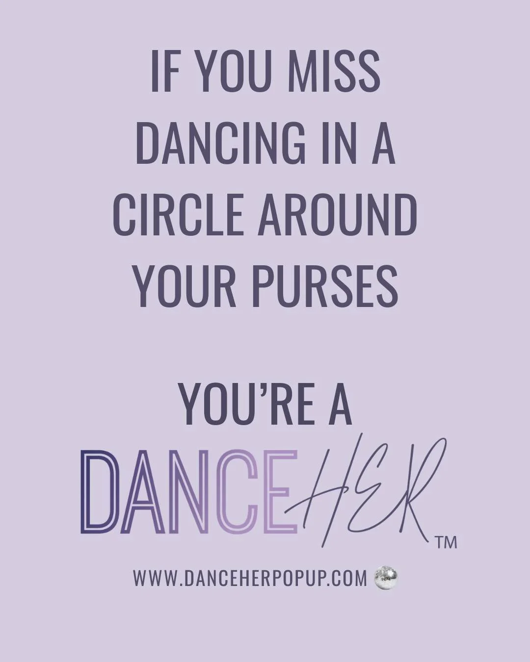 Better yet, grab the DanceHer fanny pack off our website and join us on the dance floor April 17th in Raleigh 💃🏻