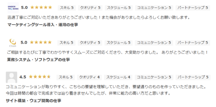 評価とコメントが記載された日本語のレビュー記事のスクリーンショットです。