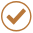 Bronze Check Mark Icon