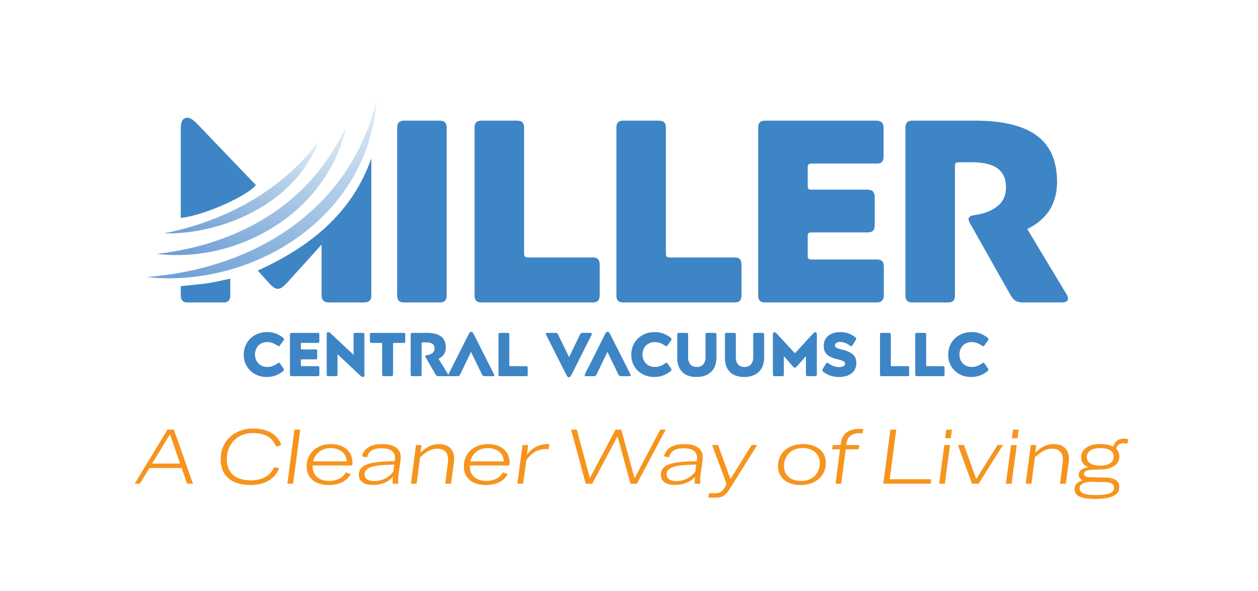 Logo of Miller Central Vacuums LLC with a tagline "A Cleaner Way of Living".