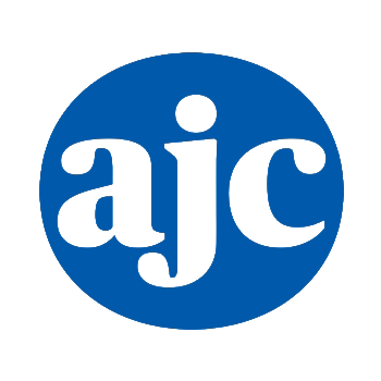 A blue circle logo with the lowercase letters 'ajc' in black.