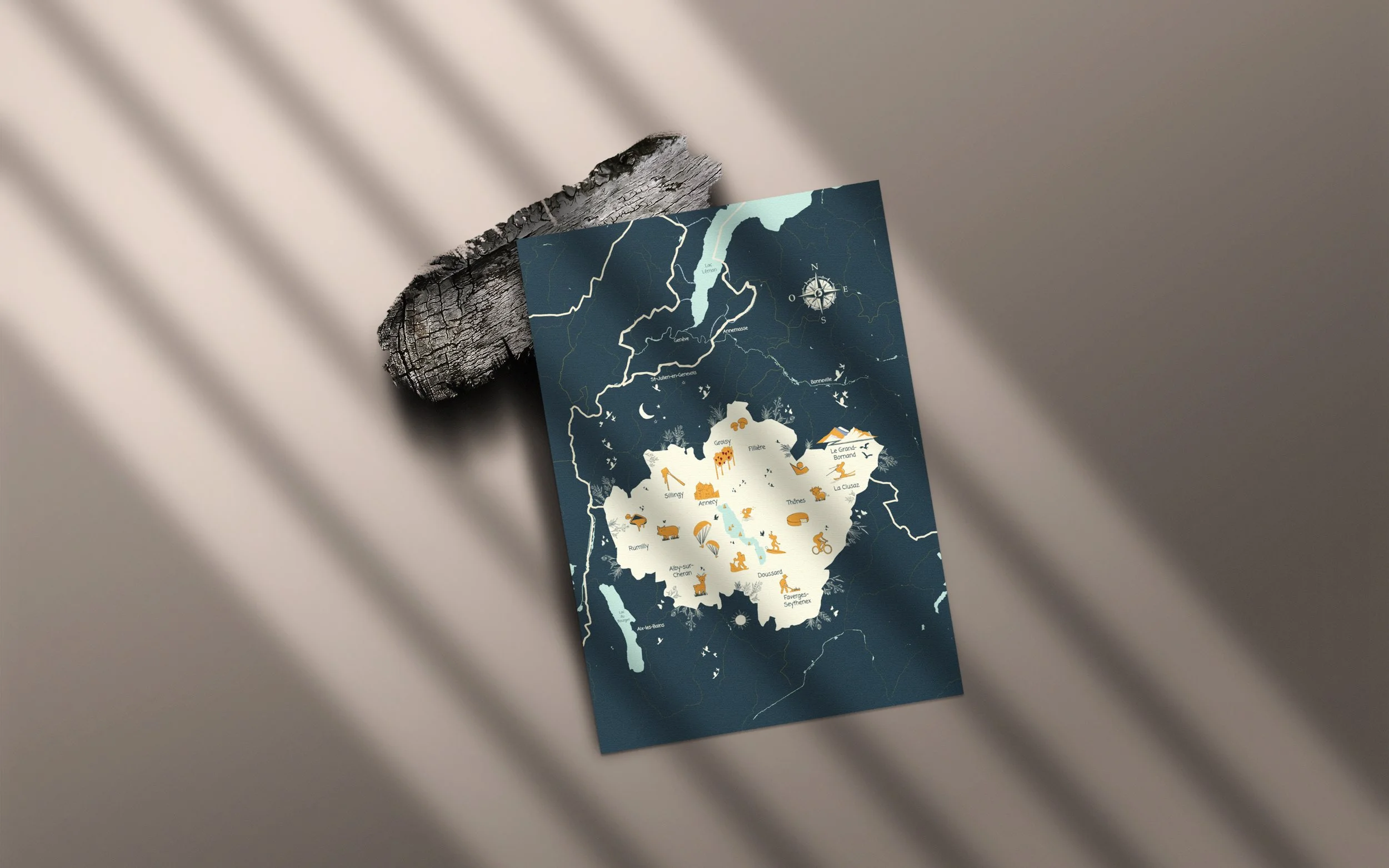 Illustration Haute-Savoie - Carte