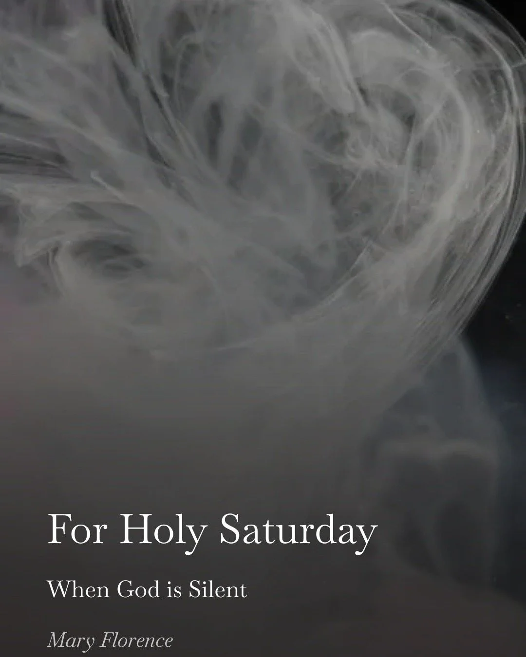 "Is waiting the sound of faith?
To wait within the silence
and call it holy?"

Nothing moves.
Nothing speaks.
And still&mdash;
this silence is holy.
Holy Saturday.
Full reflection on Substack.

🤍

#HolySaturday #EasterVigil #ChristianDevot
